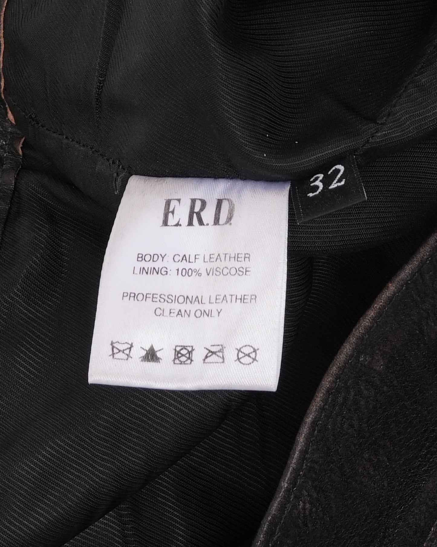 Crust Repaired Leather Flare Jeans