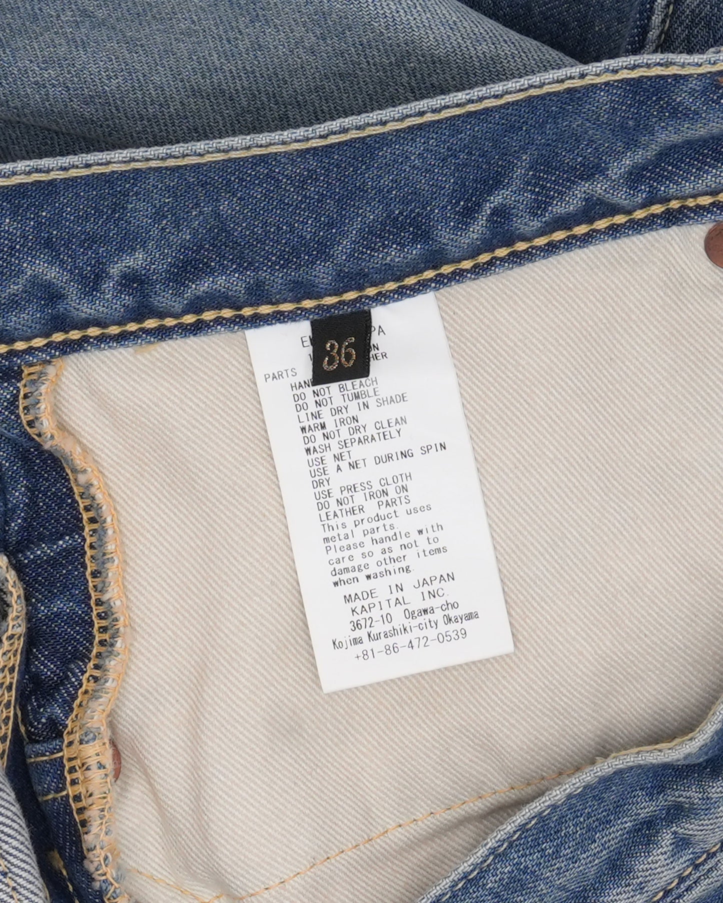 Monkey Cisco Straight Leg Leather Trimmed Embellished Jeans