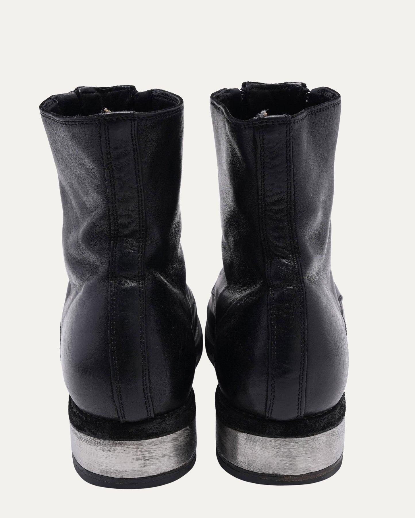 GR07FZI Full Grain Leather Double Front Zip Boots