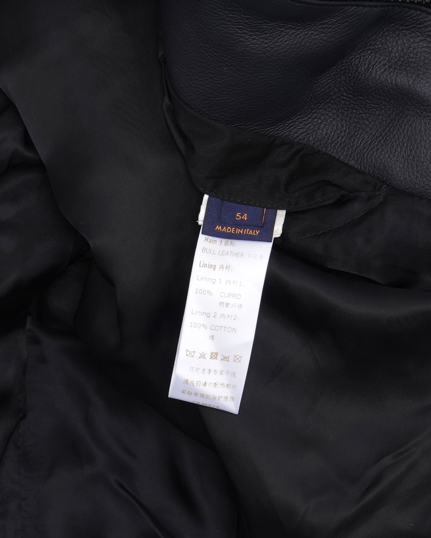 Frequency Embroidered Leather Jacket