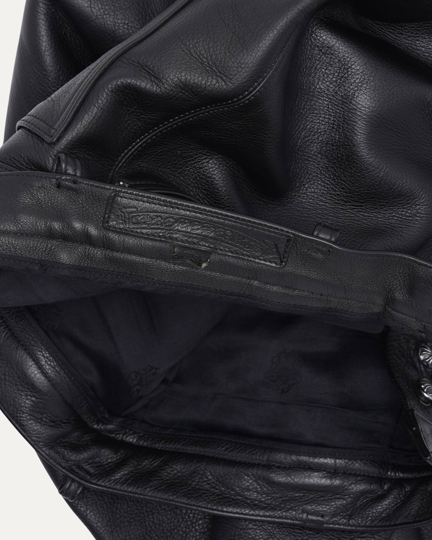Leather Fleur Knee Pants