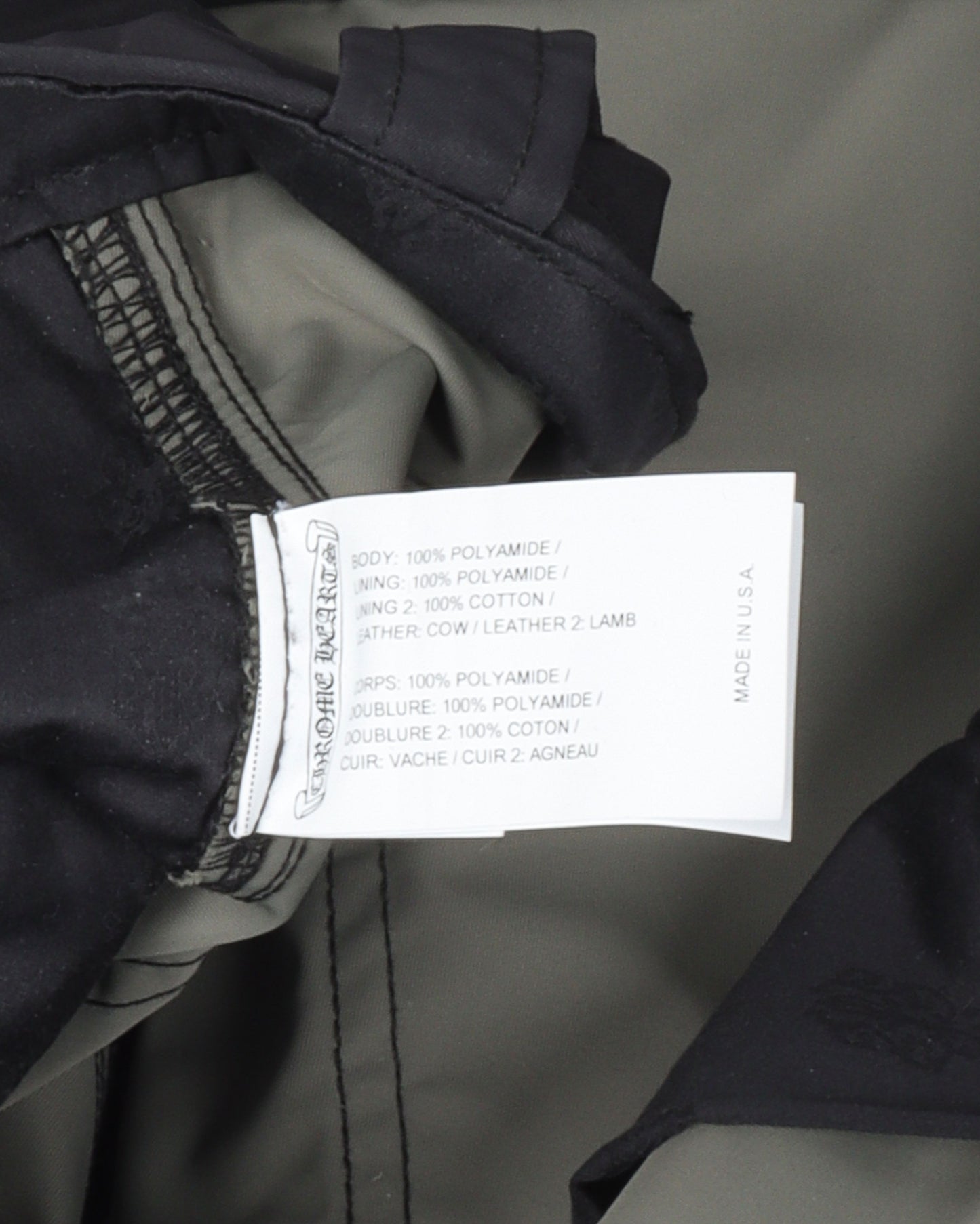 Leather Double Knee Nylon Carpenter Pants