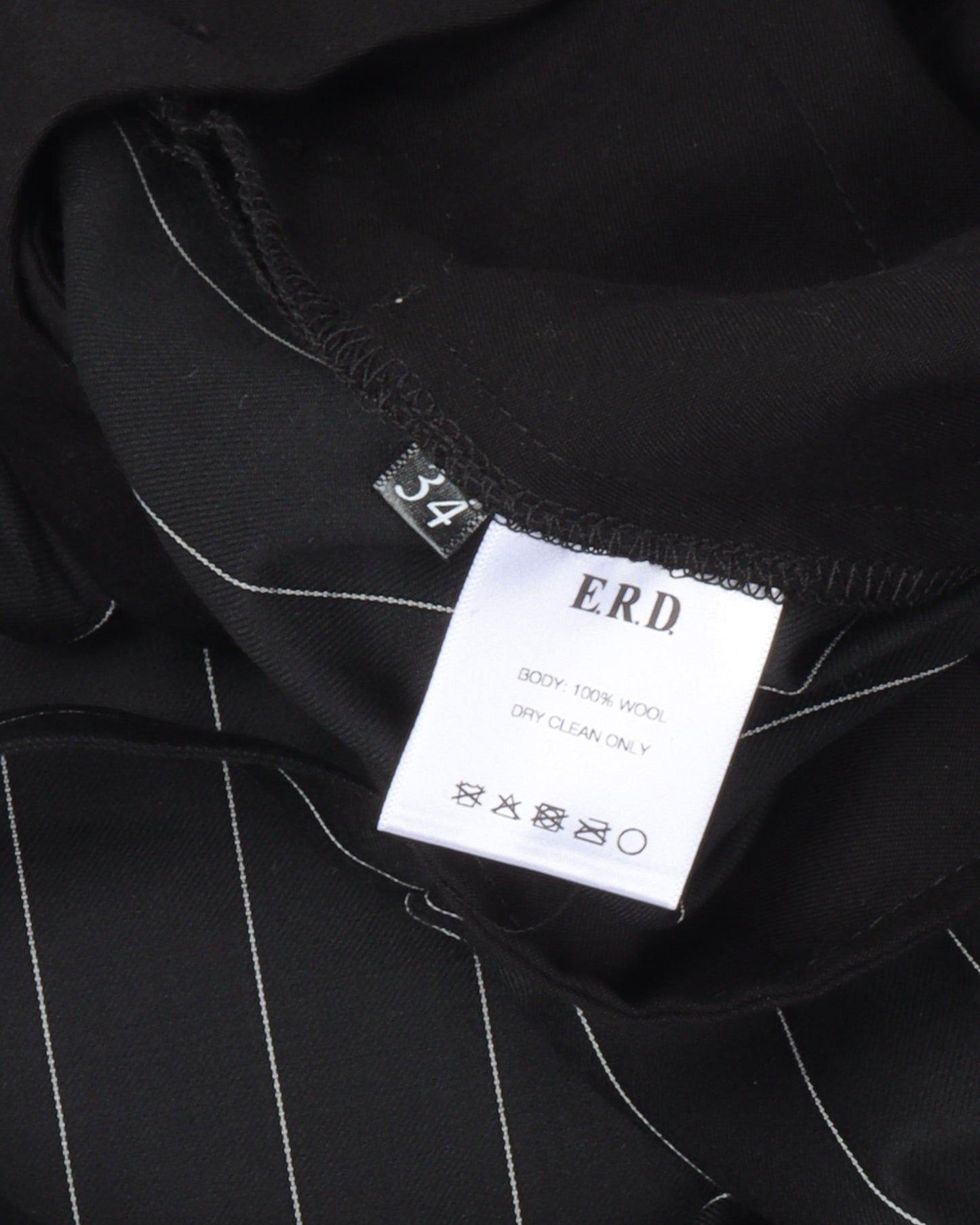 Pinstripe Wool Suspender Trousers