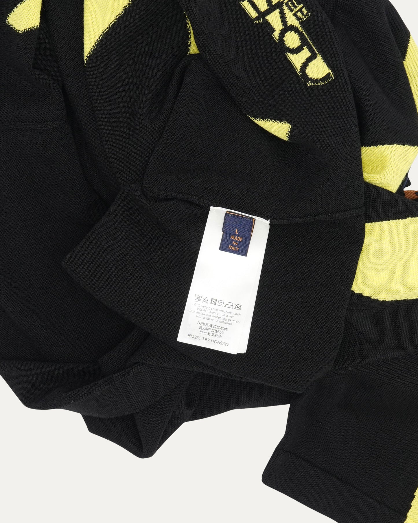 Intarsia Knit Sport Line T-Shirt