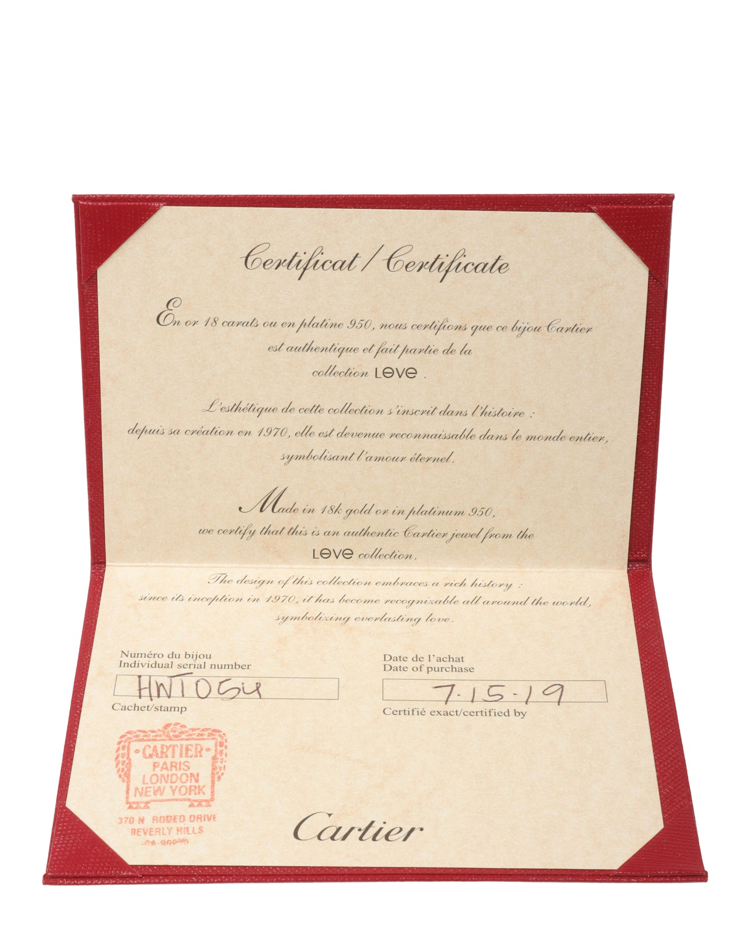 Yellow Gold Love Bracelet