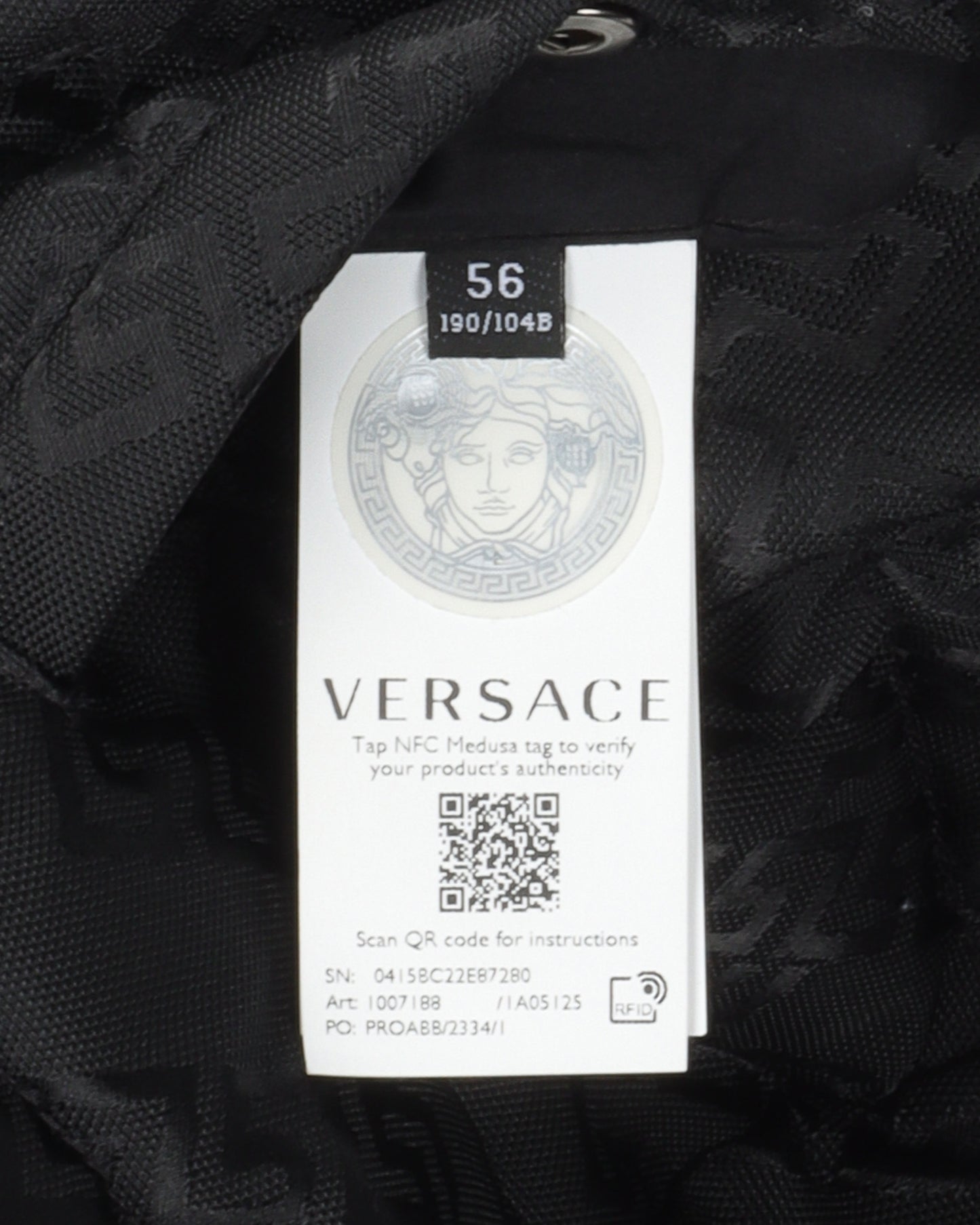 Monogram Medusa Logo Puffer Jacket