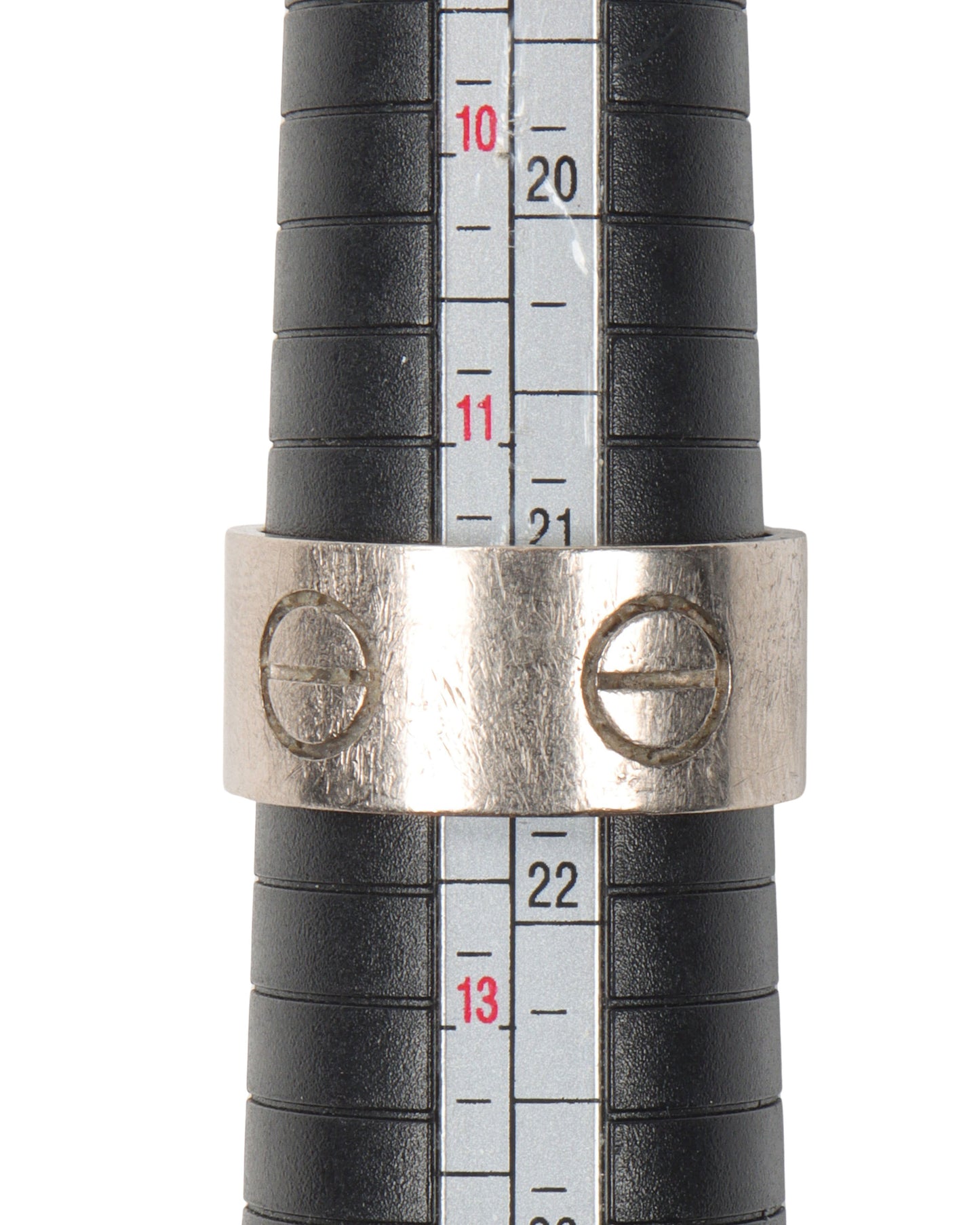 Platinum Wide Band Love Ring