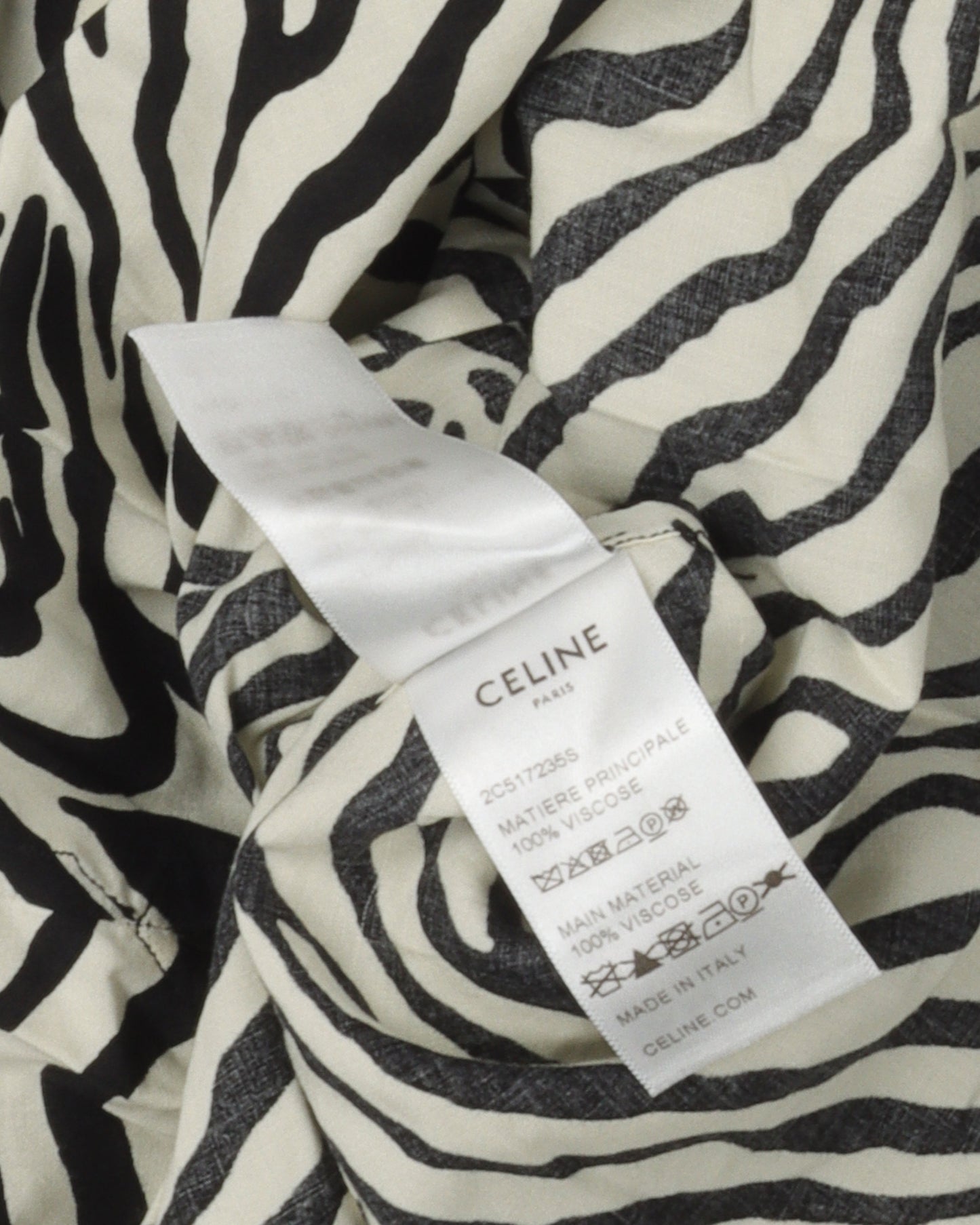Zebra Print Viscose Shirt