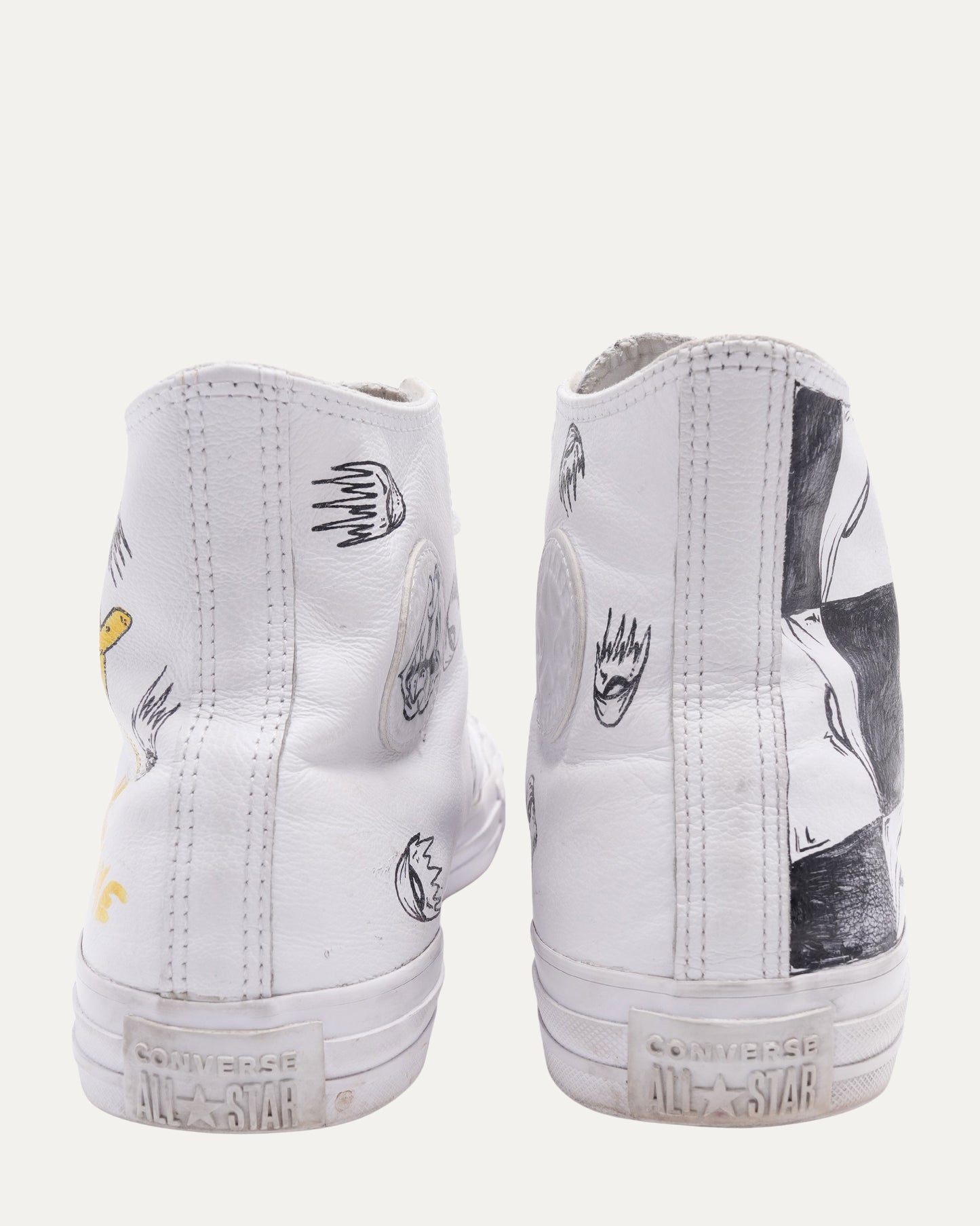 Sex Machine 99 Eyes Leather Converse Chuck Taylor Sneakers