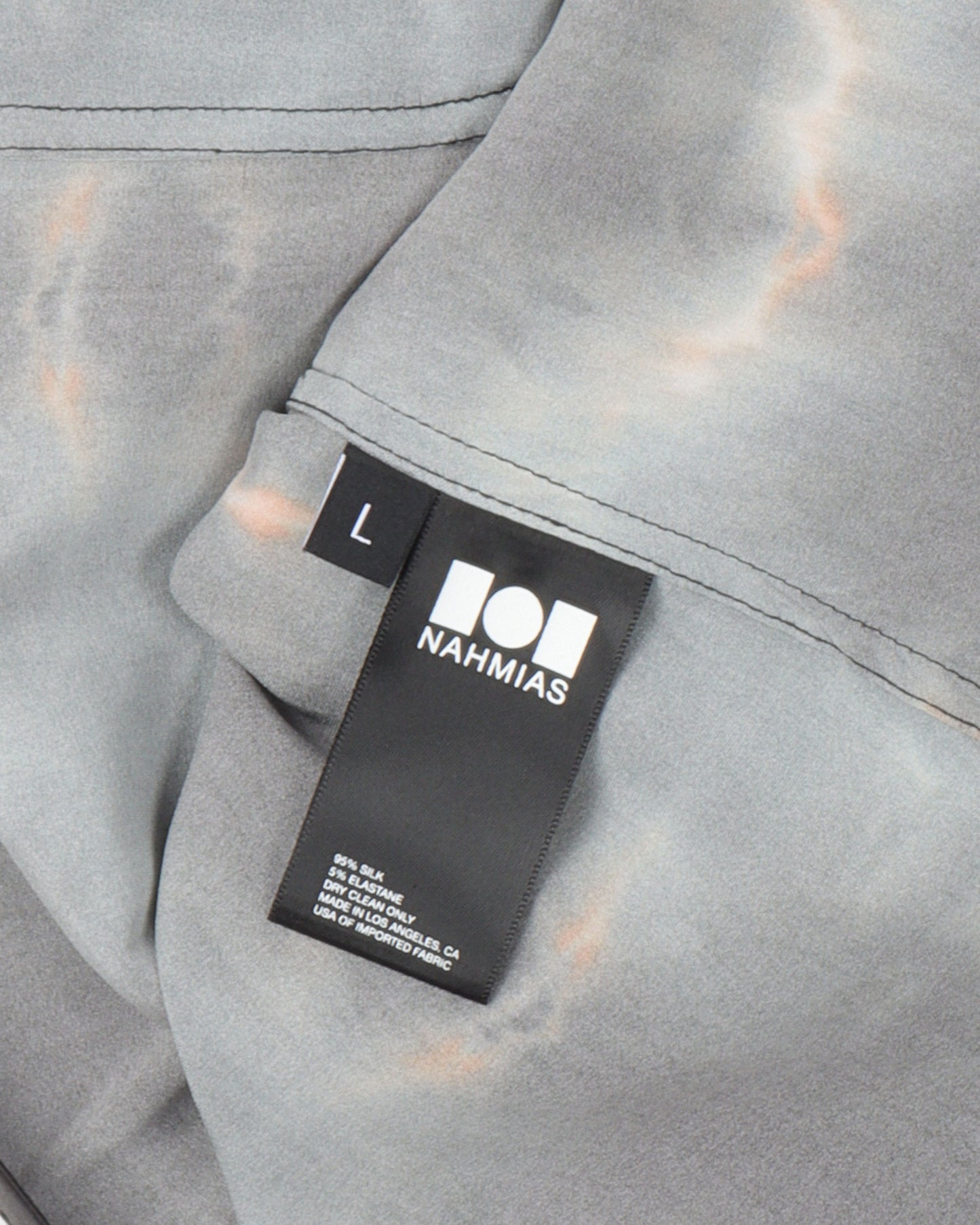 Tie Dye Silk Button Down Shirt