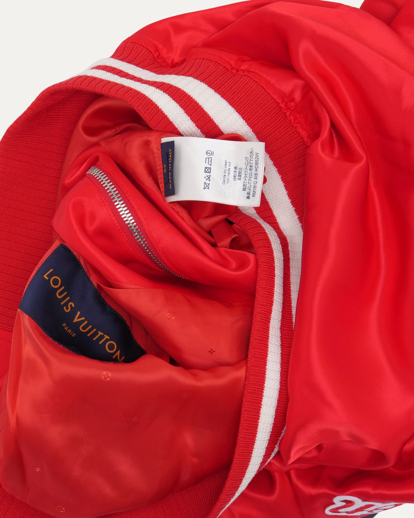 Embroidered Script Varsity Jacket