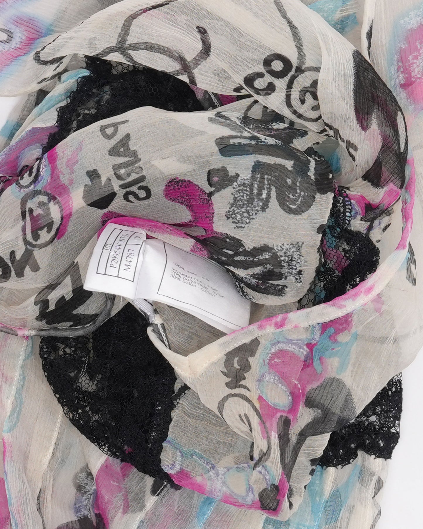 Graffiti Silk Top