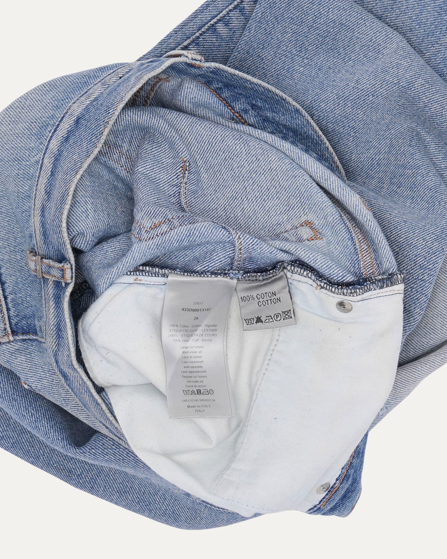 Released Hem Slit Distressed Jeans