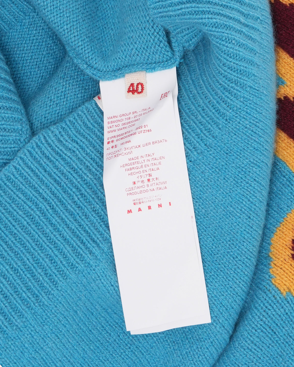 Cashmere-Wool Blend Flower Sweater