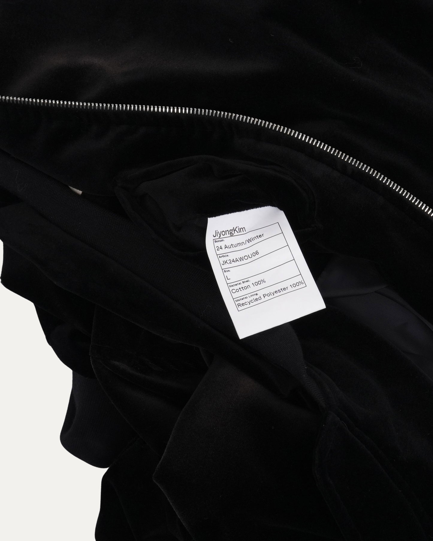 Velour Bomber Jacket