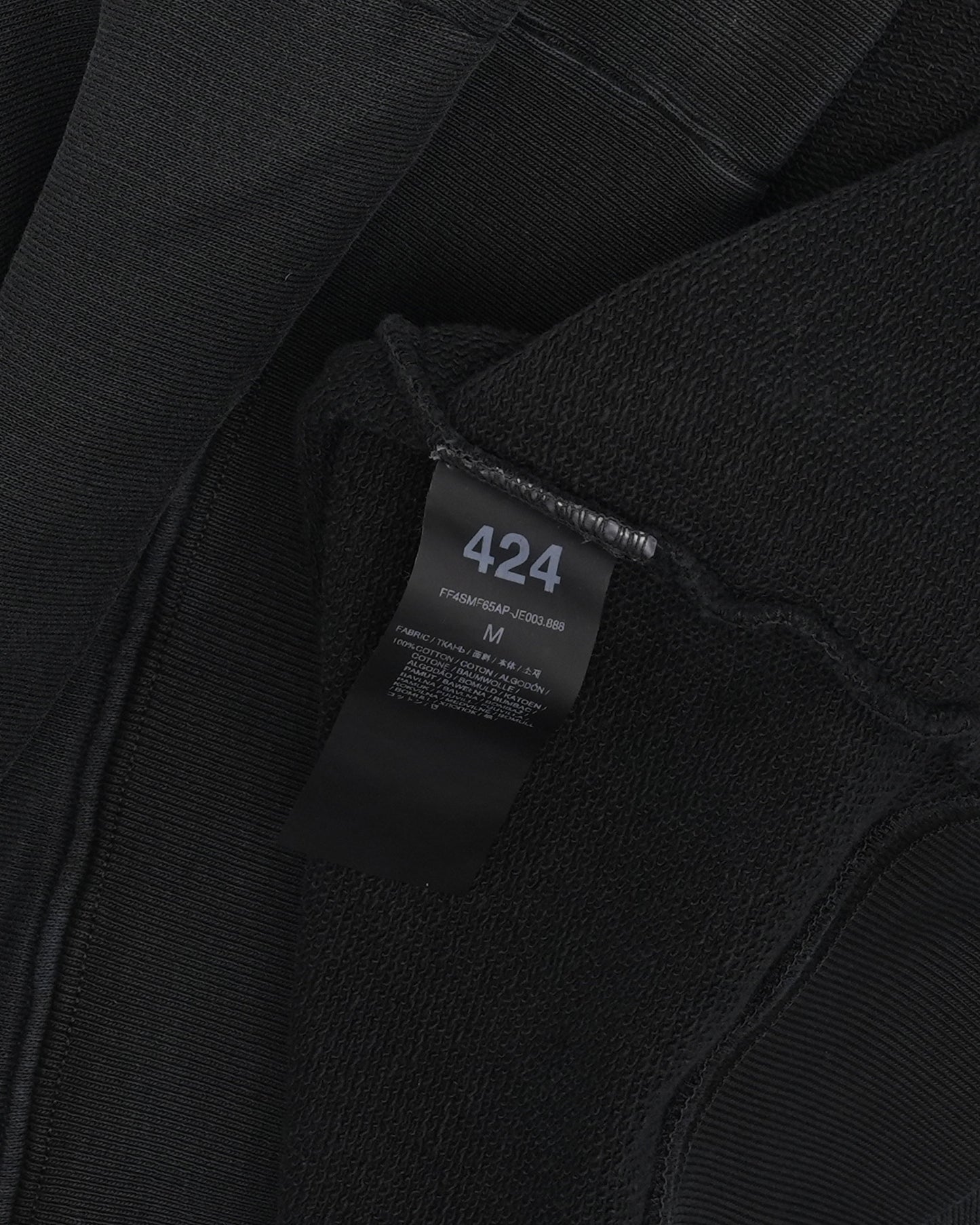 Crest Appliqué Zip Up Hoodie