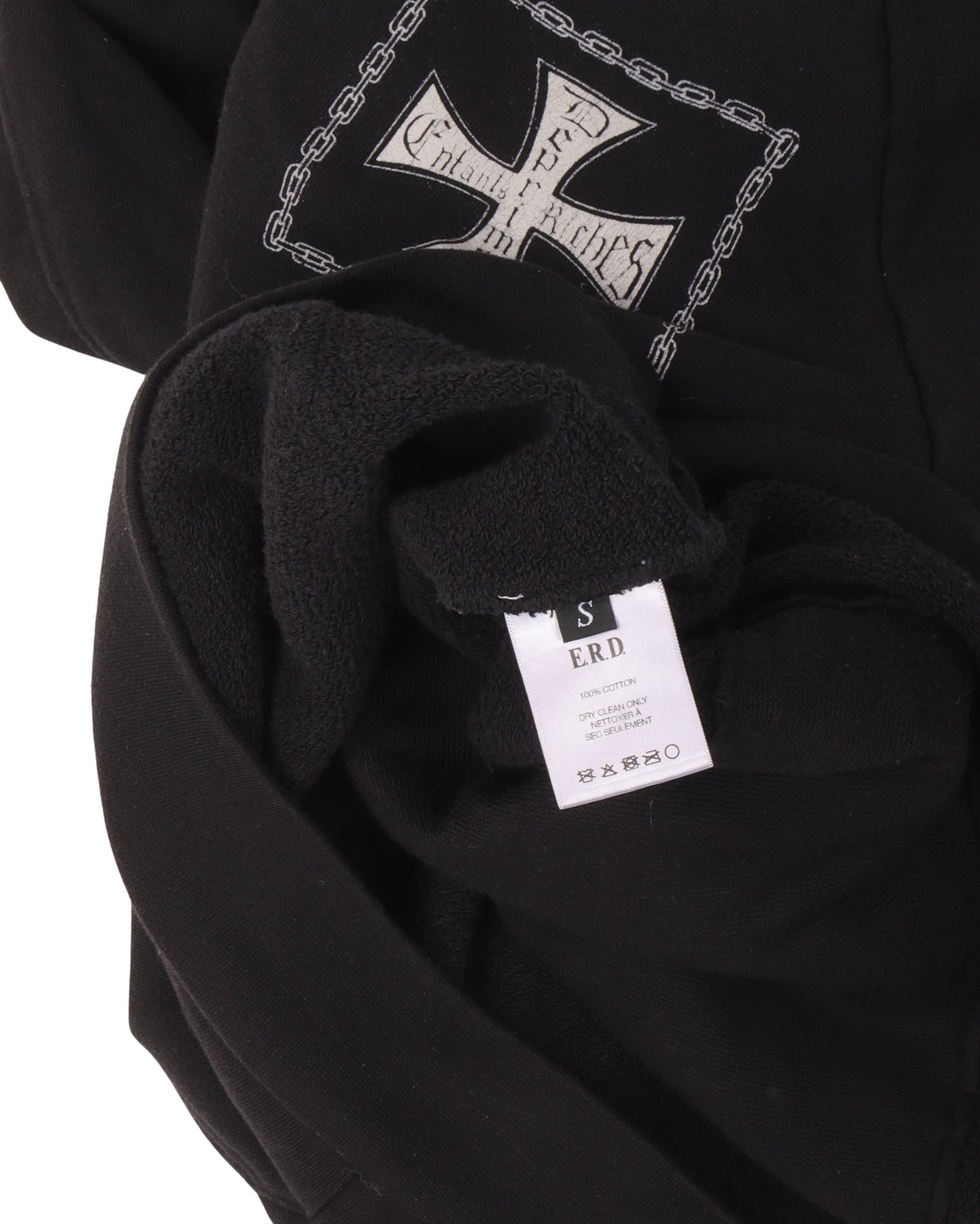 "Croix Avec des Roses" Iron Cross Hoodie