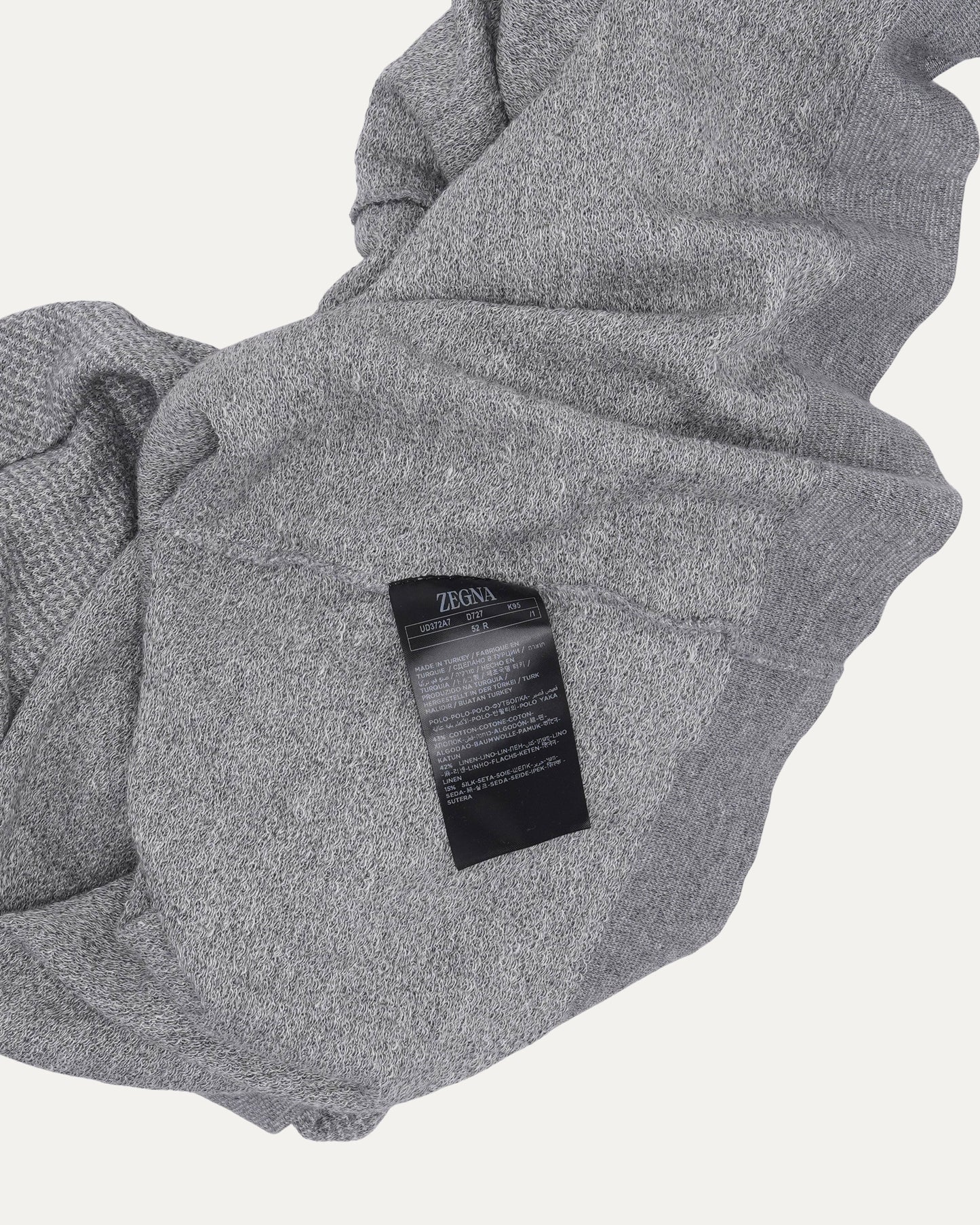 Linen-Silk Blend Polo