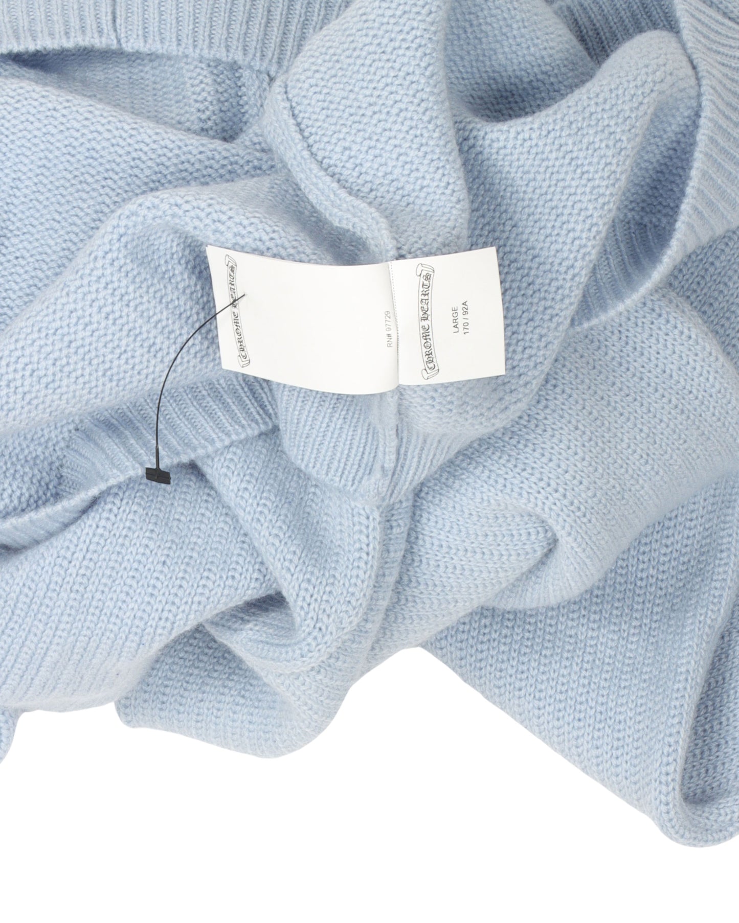 Cropped Cross Patch Hooded Sweater