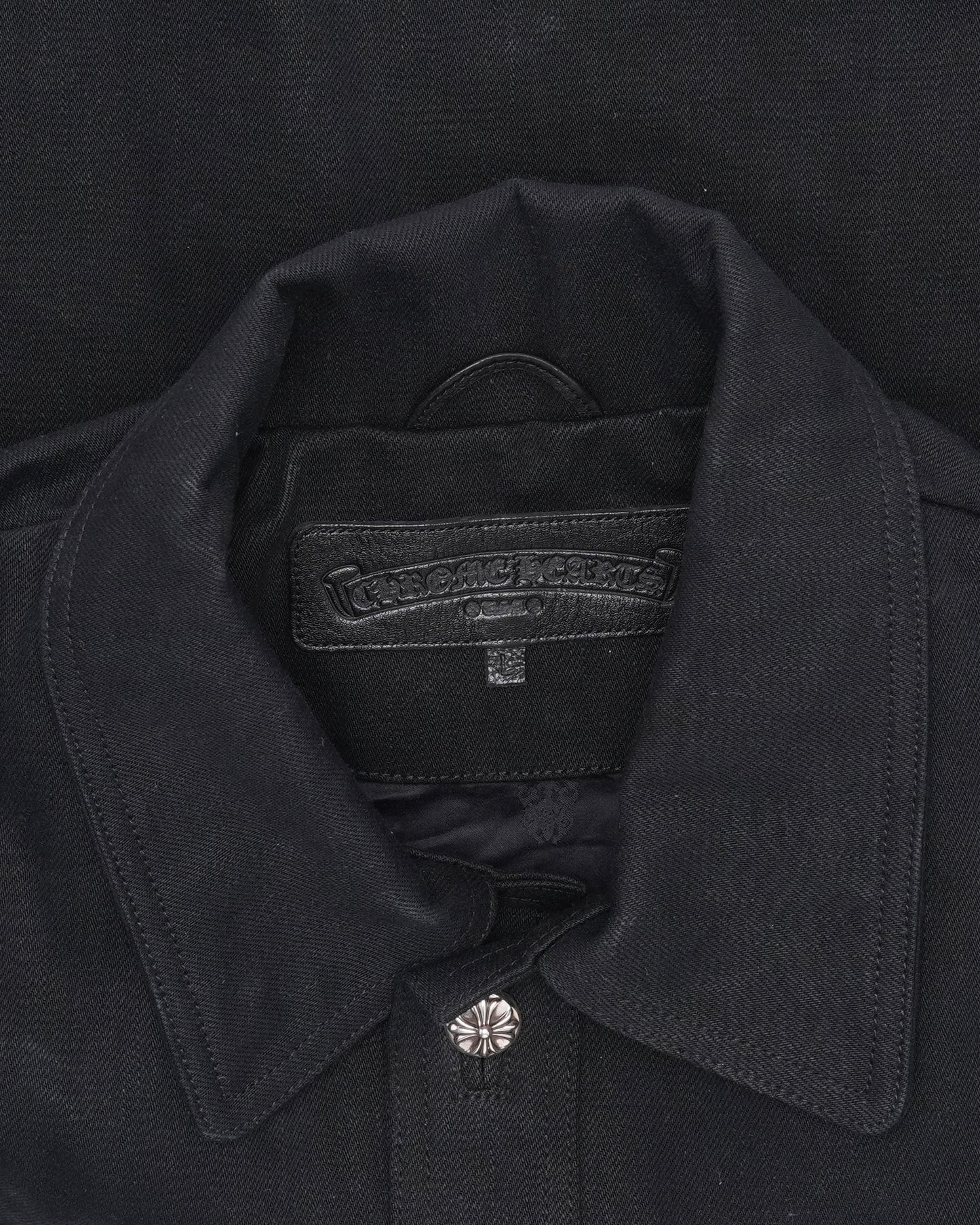 Floral Cross Patch Trucker Jacket