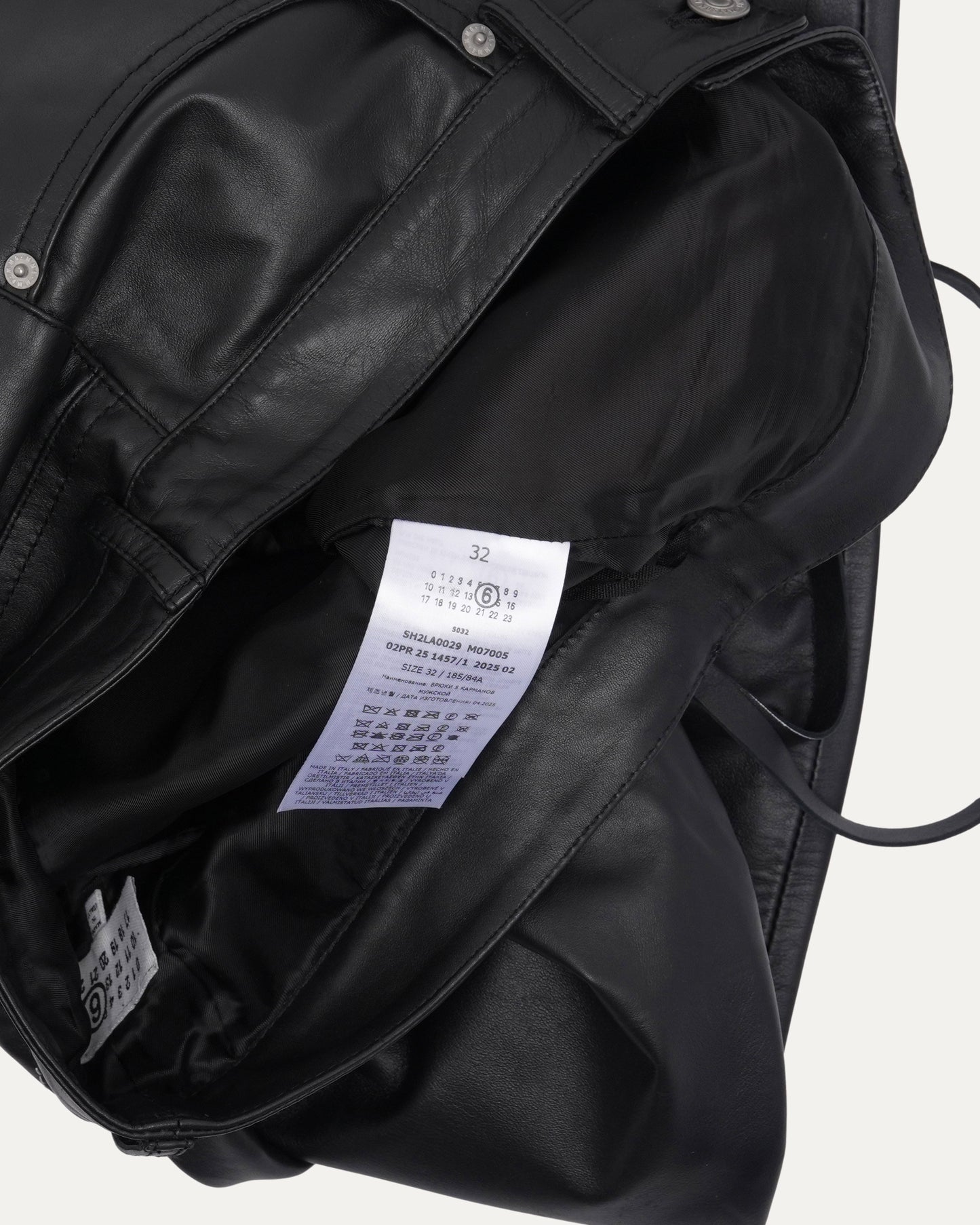 MM6 Leather Pants