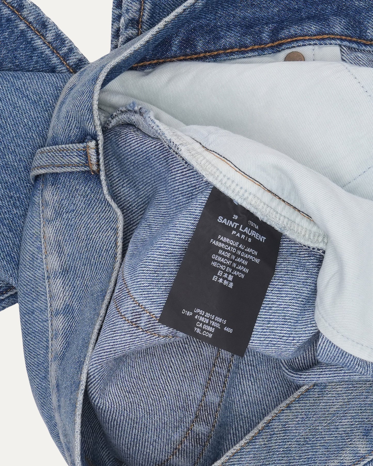 Distressed Slim Leg Jeans