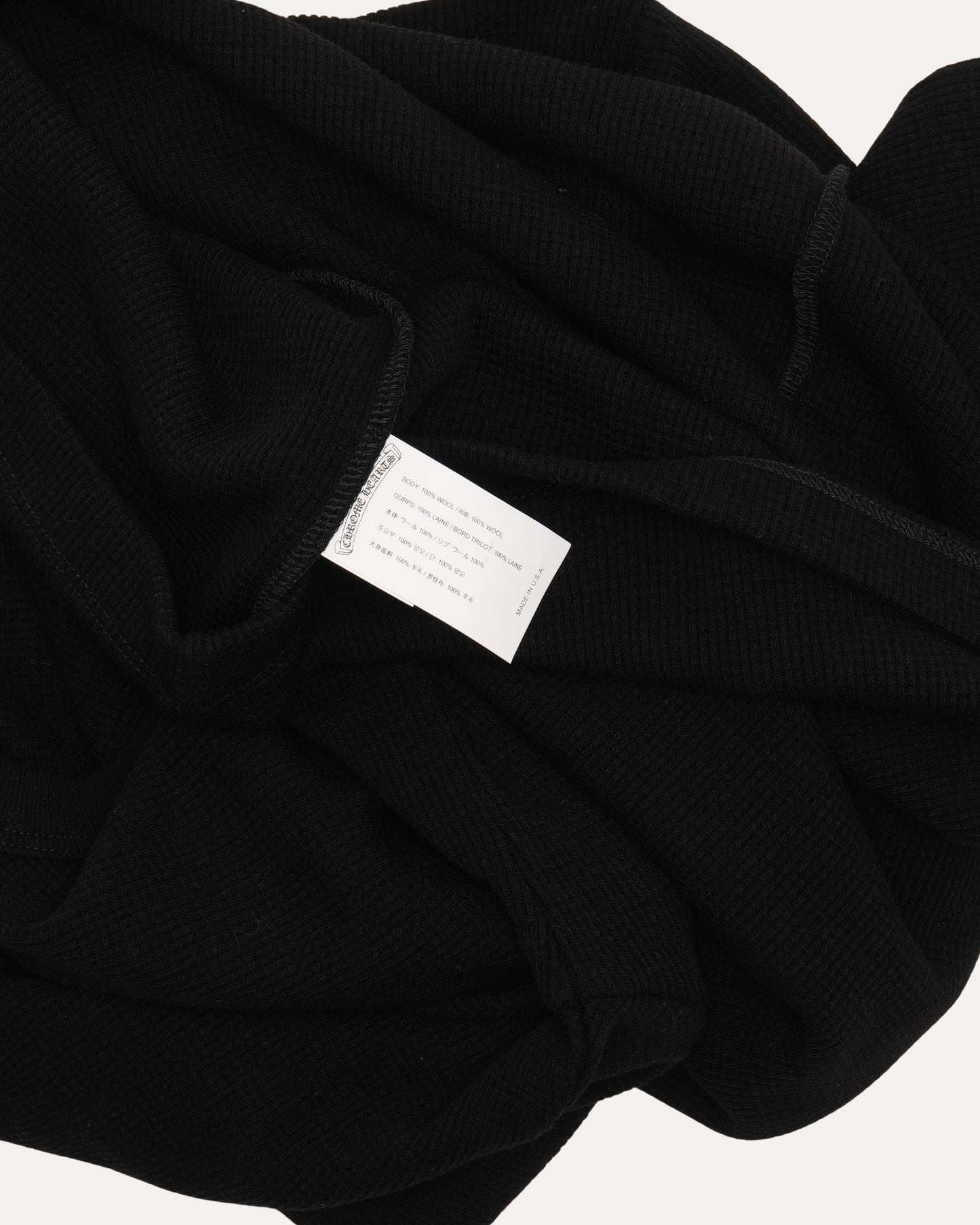 Embroidered Thermal Long Sleeve T-Shirt