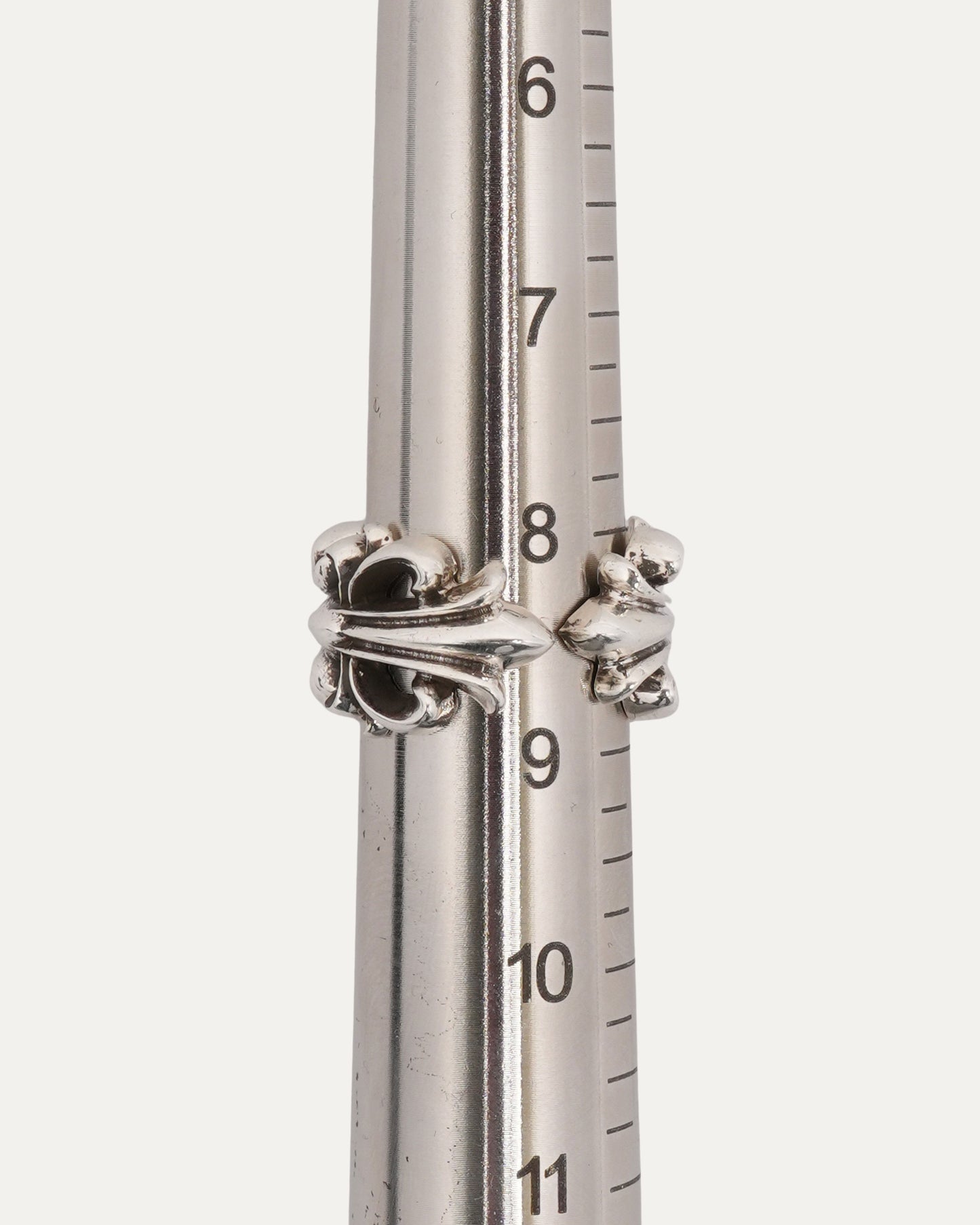 Double Floral Cross Ring