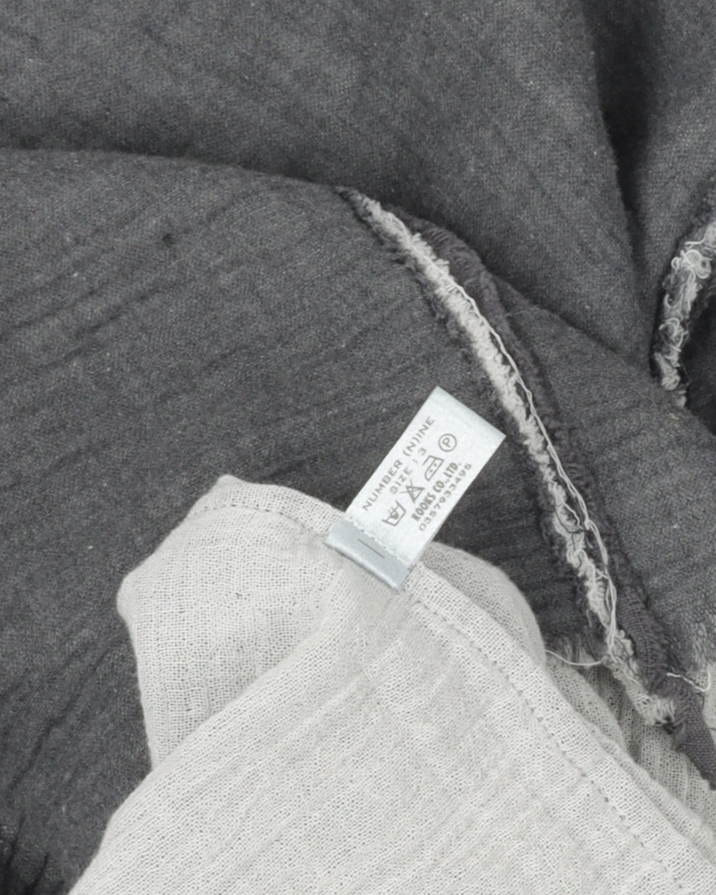 Raw Edge Distressed Long Sleeve T-Shirt