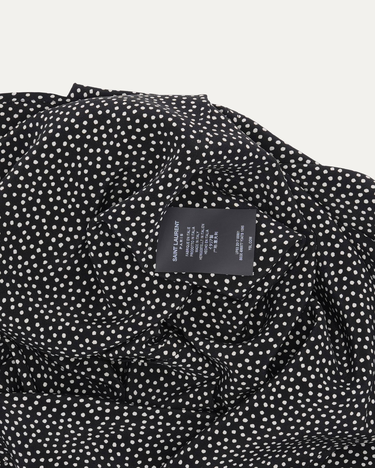 Dot Pattern Silk Shirt