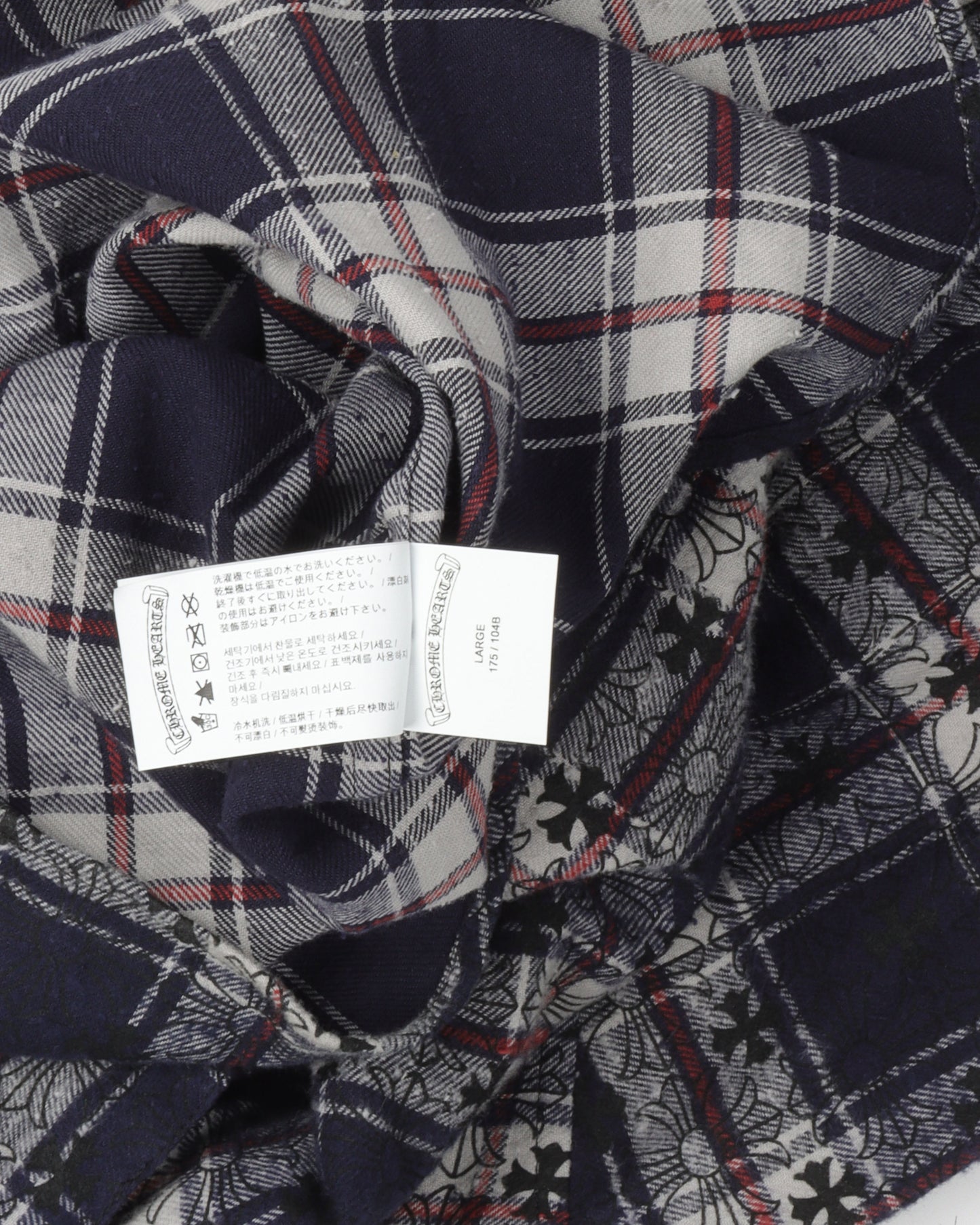 Monogram Cross Patch Flannel Shirt