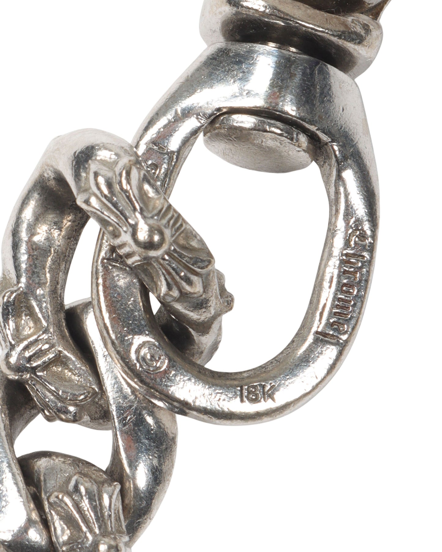 18k White Gold Fancy Wallet Chain