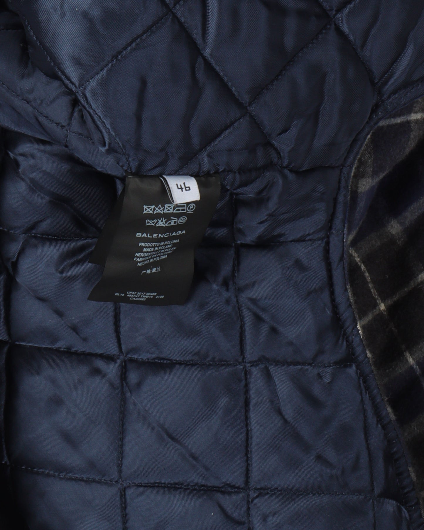 FW17 Quilted Padded Flannel Jacket