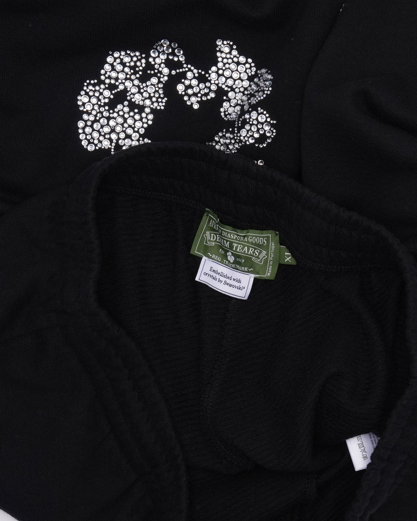 Swarovski Embellished Cotton Wreath Sweat Shorts