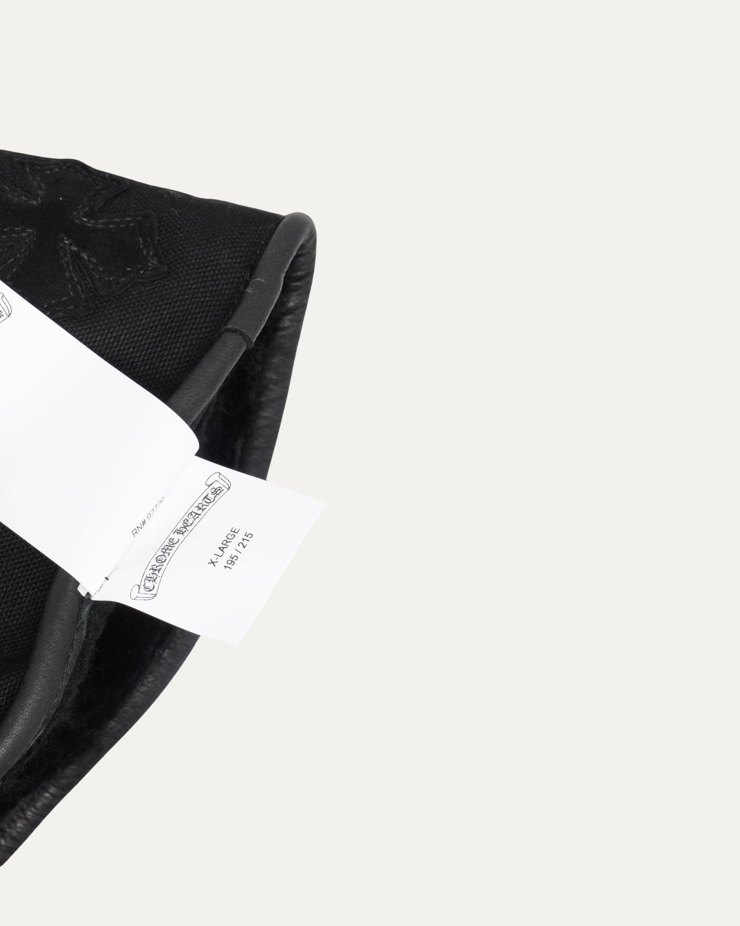 Cross Patch Leather Motorcycle Gloves