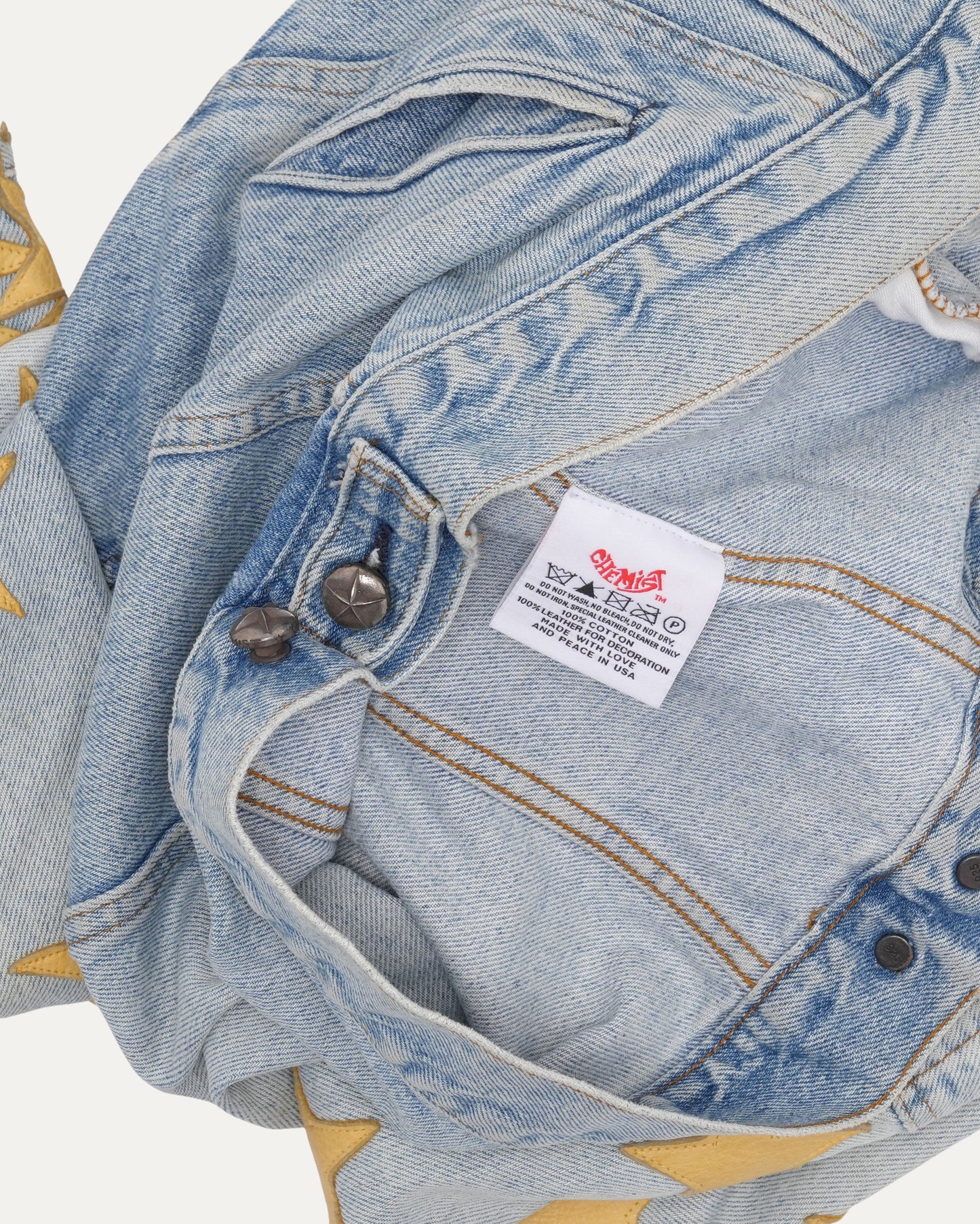 Star Patch Denim Trucker Jacket