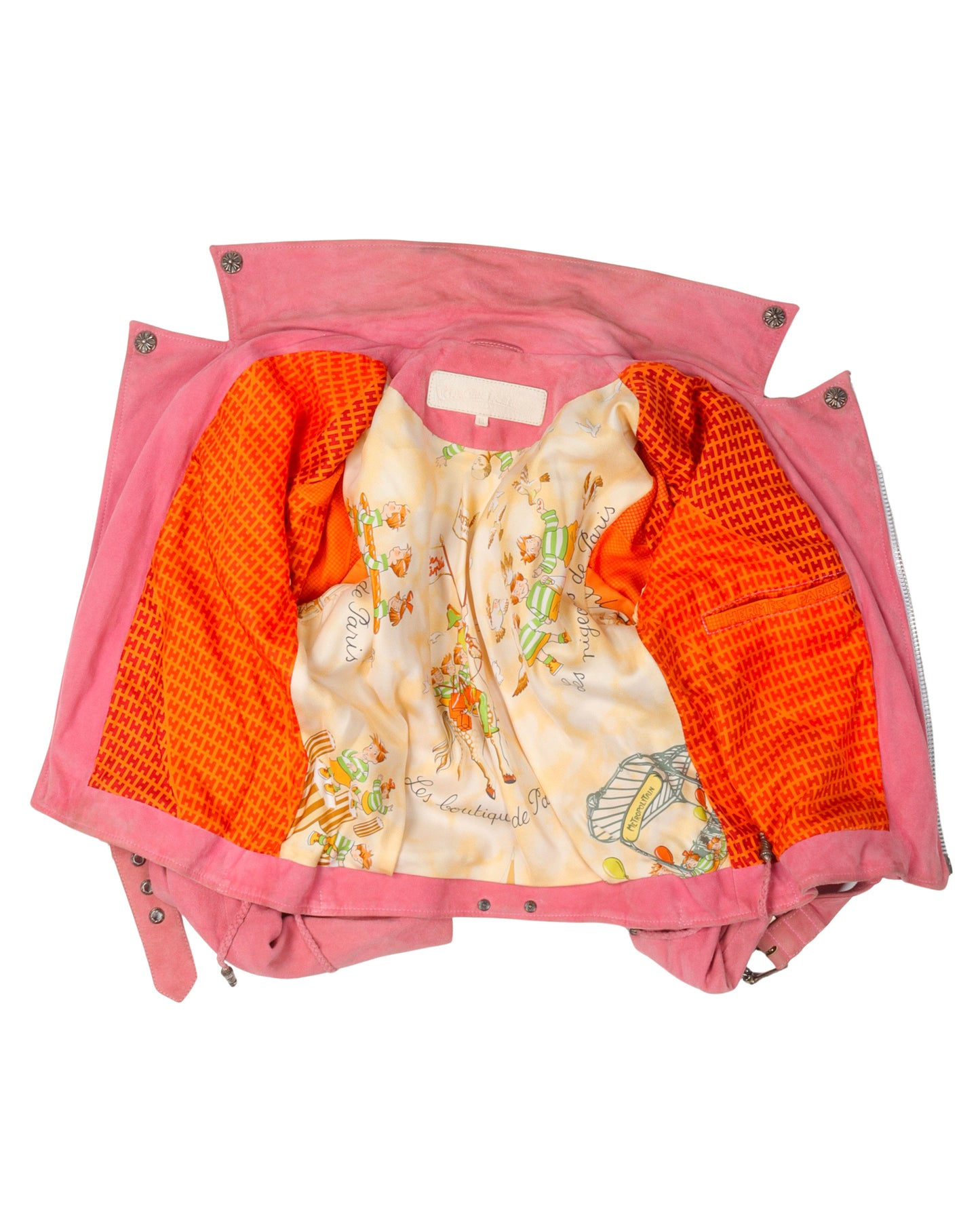 Hermes Lined Suede Jacket