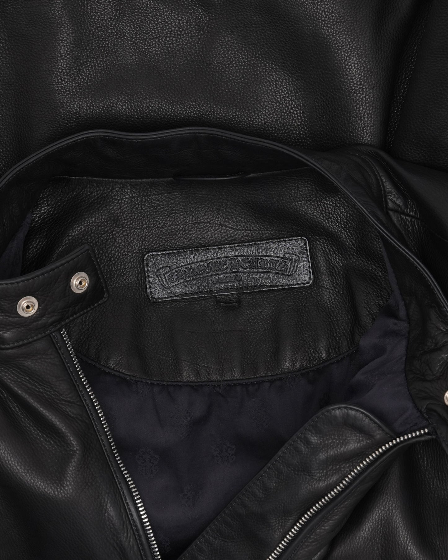 Fleur Piping Leather Jacket