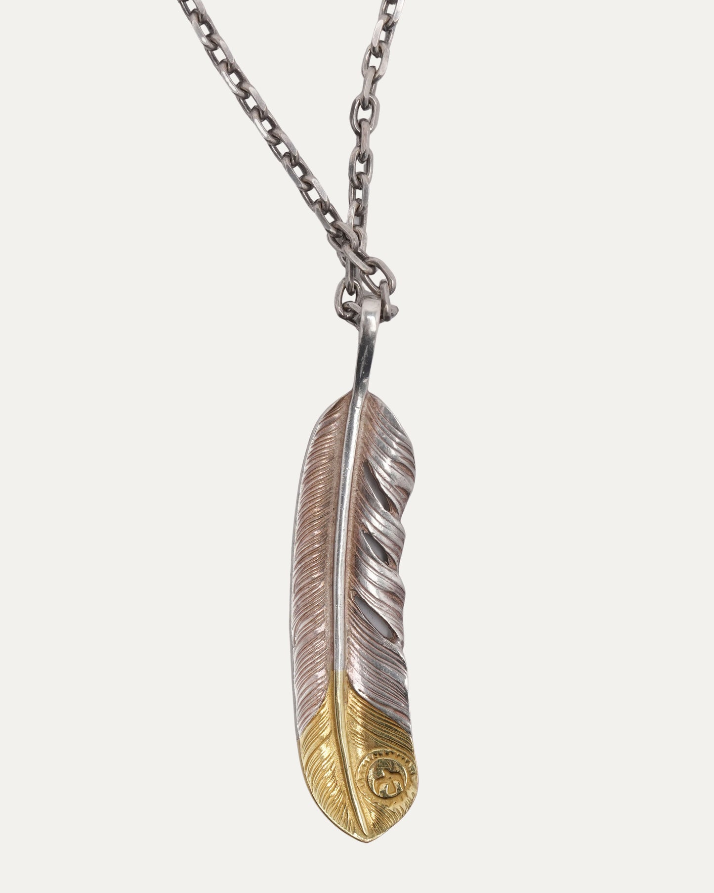 Feather Pendant Medicine Wheel Necklace