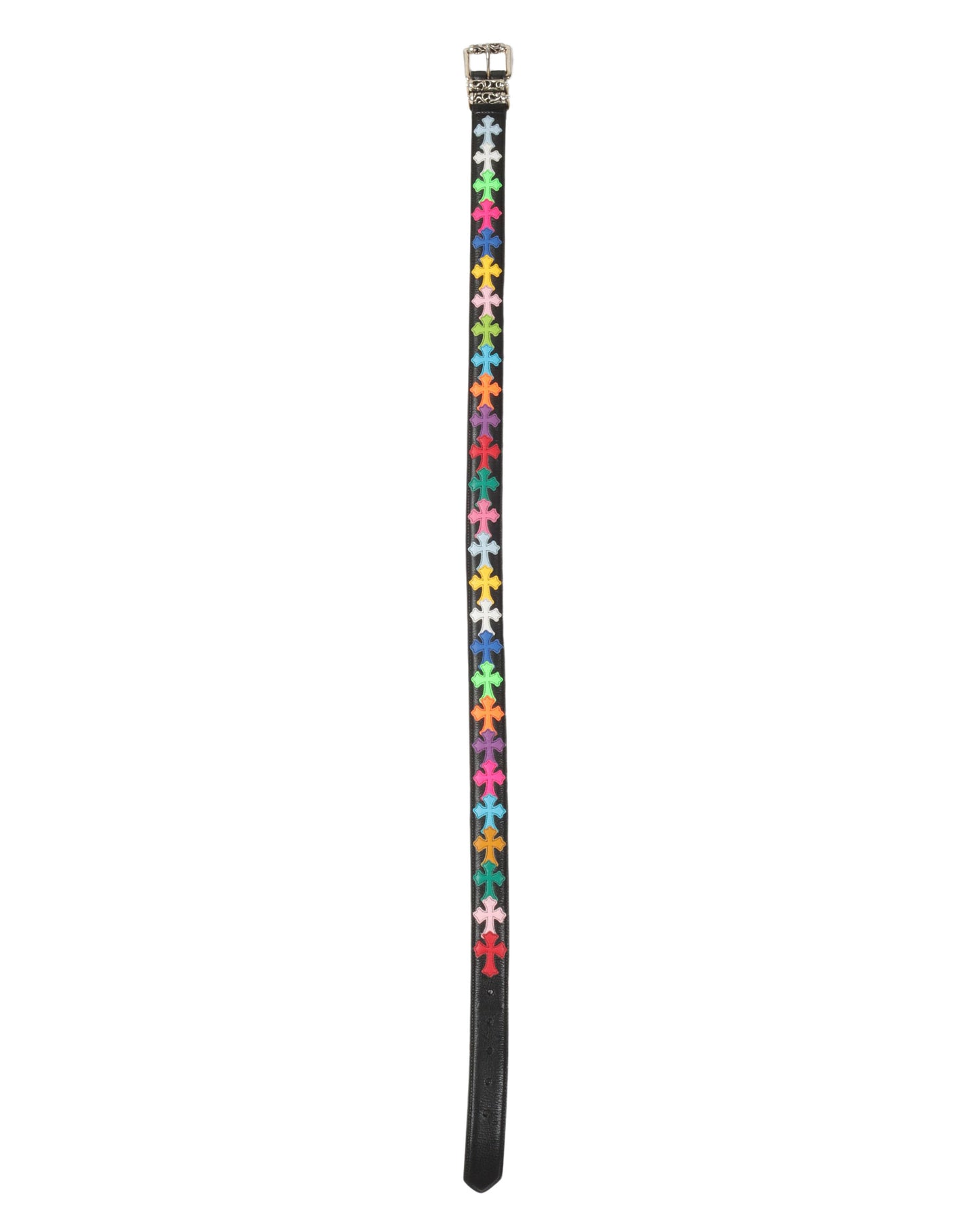 Multicolor Cross Patch Roller Belt