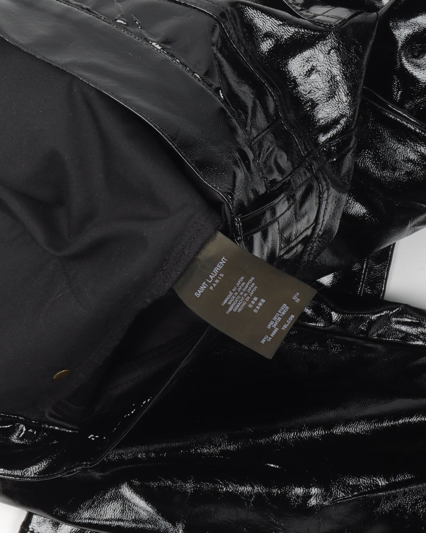 Shiny Faux Leather Pants