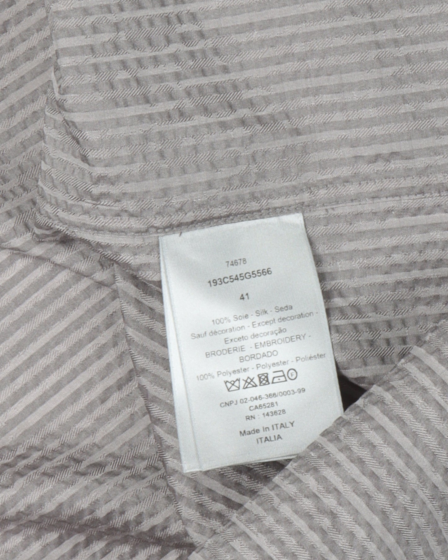 Hidden Oblique Monogram Embroidered Shirt