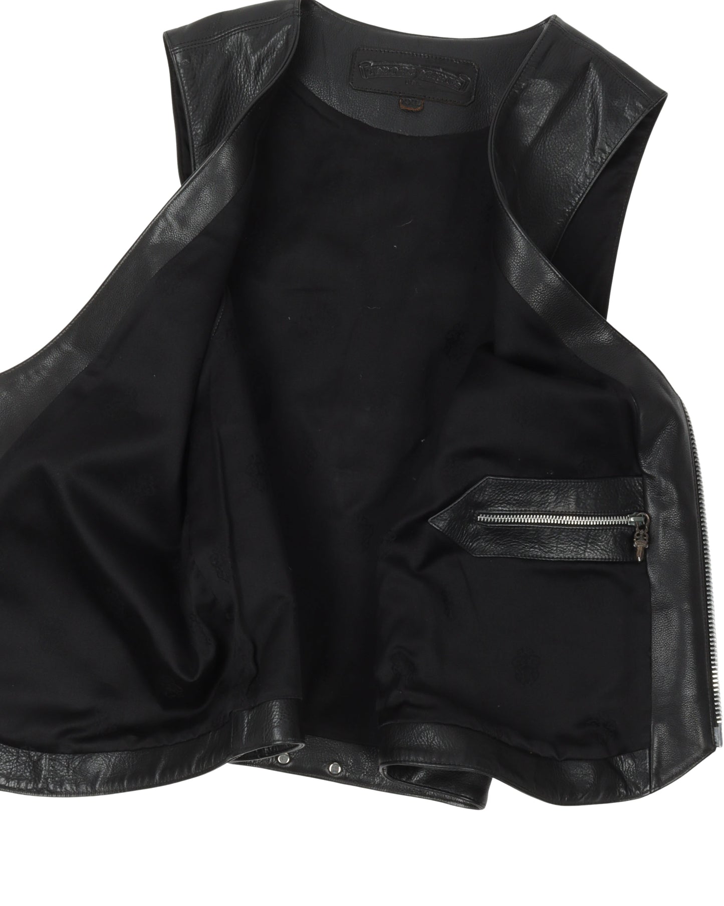 Leather Vest with Hardware
