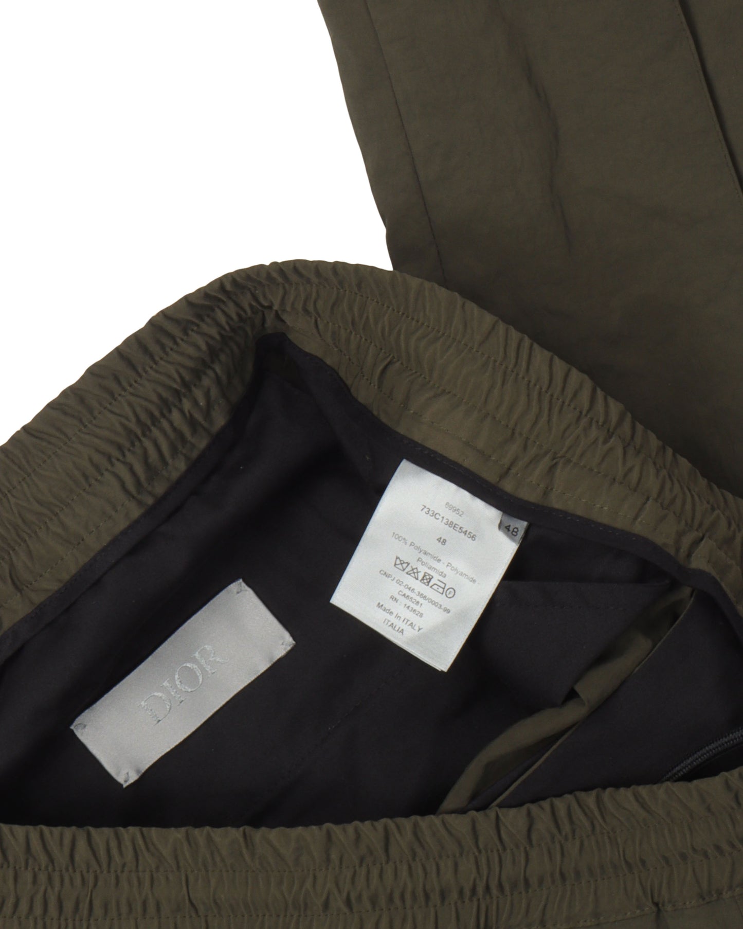 Nylon Pleated Trousers