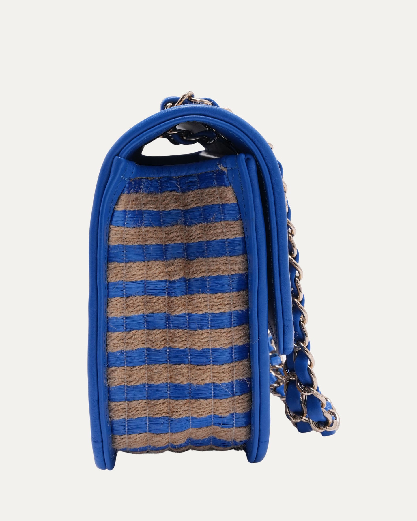 Raffia Jute Striped Small Urban Jungle Single Flap Bag