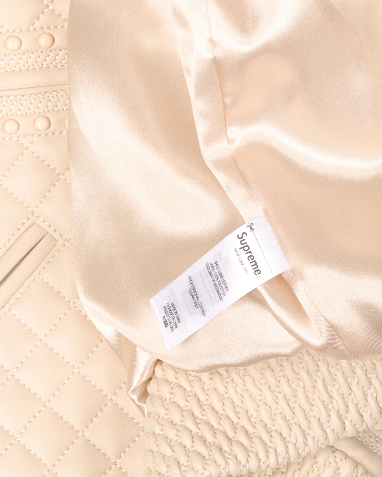 FW22 Studded Quilted Leather Jacket