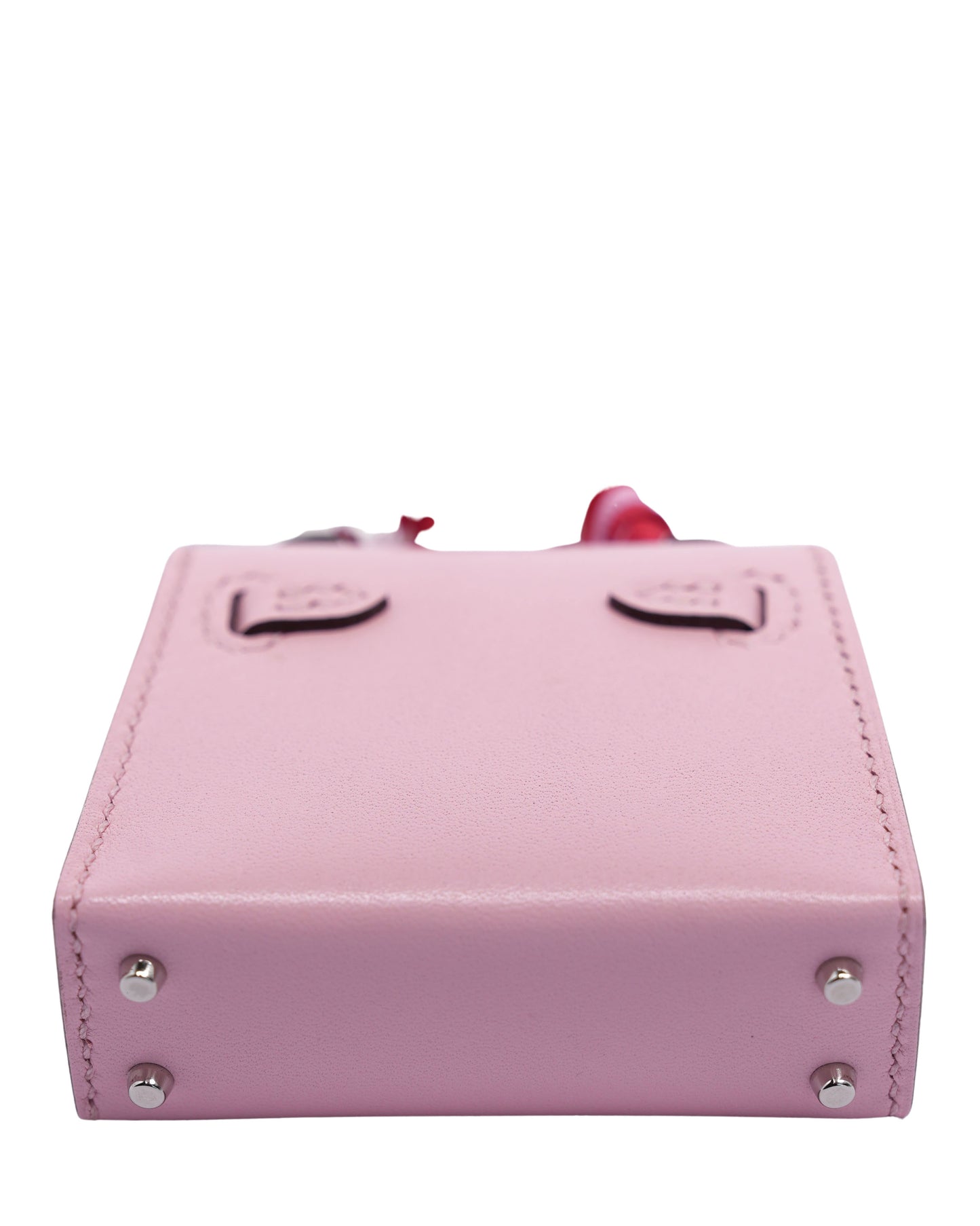 Micro Mini Kelly Twilly Bag Charm Rose Sakura