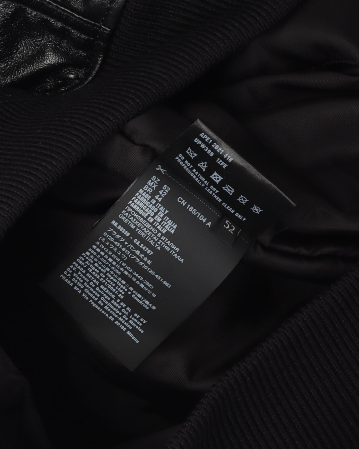 Napa Leather Bomber Jacket