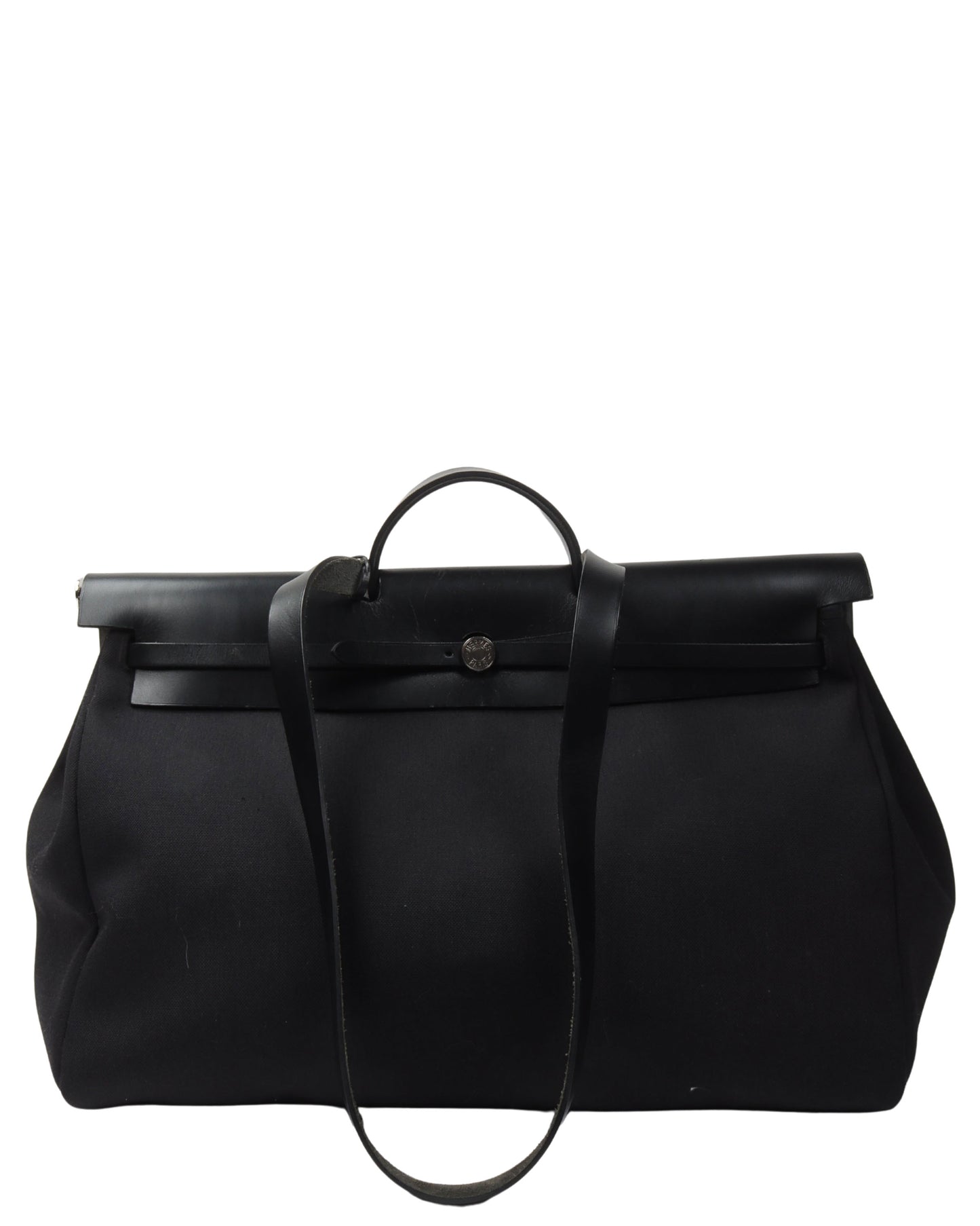 Black Vache Hunter and Toile Herbag Zip Cabine 50 Palladium Hardware