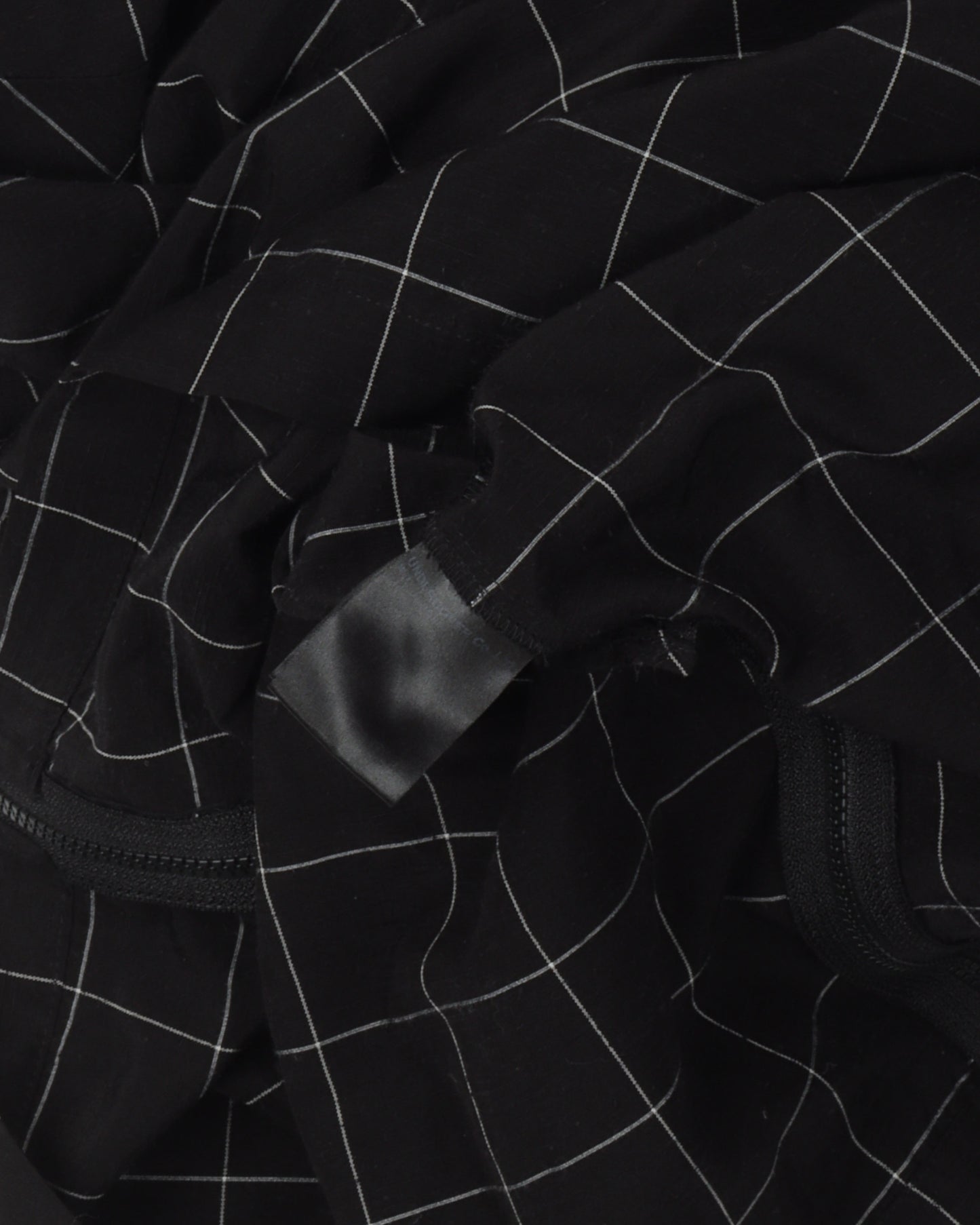 Silk Blend Check Camp Collar Shirt